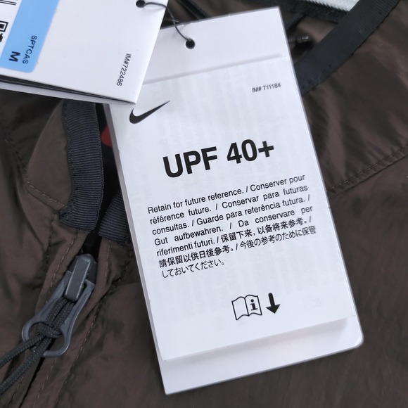 Nike Vest Mens Medium Brown Repel UV UPF 40+ Loose Fit FZ0748-237 Outdoor New - Picture 14 of 16